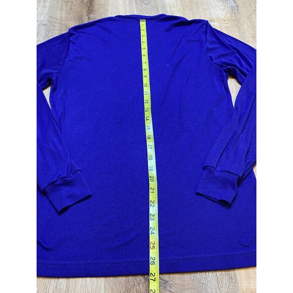 Vintage Patagonia Mens Capilene Long Sleeve Crewneck Shirt Large PURPLE - Picture 6 of 7